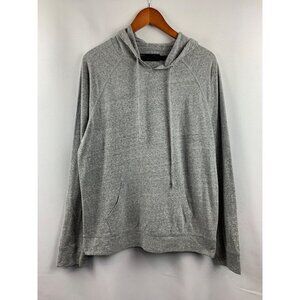 Men’s Public Opinion Gray Long Sleeve Hoodie Size L